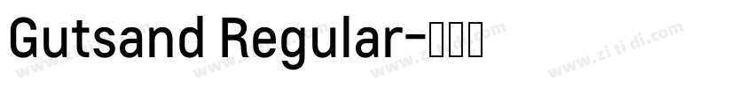 Gutsand Regular字体转换